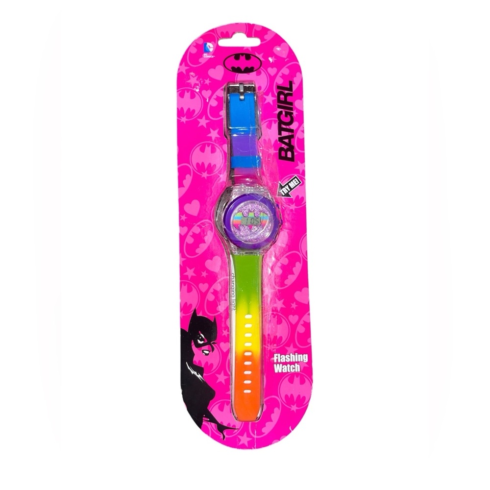 Colorful Batgirl Flashing Watch